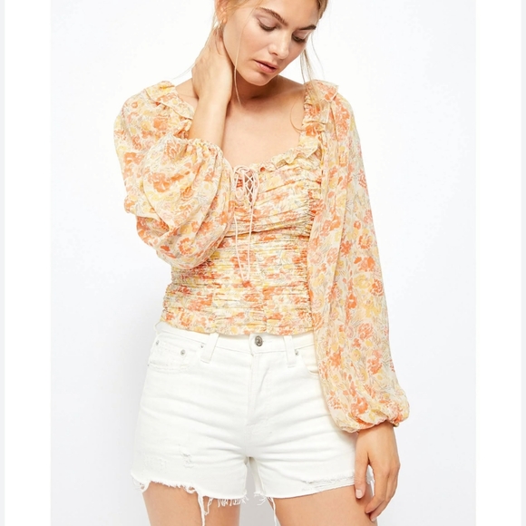 Free People | Mabel Printed Blouse - Picture 4 of 5